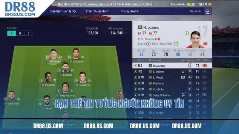 Hạn chế tin tưởng nguồn không uy tín