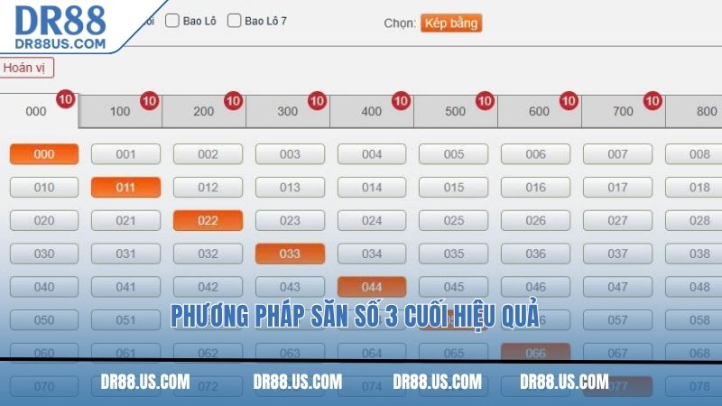 Phương pháp săn số 3 cuối hiệu quả