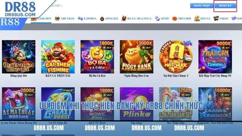 Ưu điểm khi thực hiện đăng ký DR88 chính thức