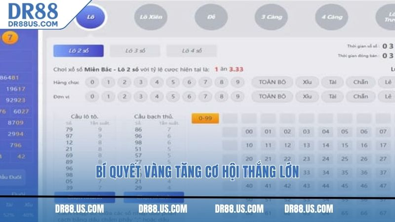 Bí quyết vàng tăng cơ hội thắng lớn